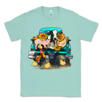Seafoam farm truck farm animals Classic Tee - FaDigitalArtStudio