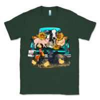 Sports Green farm truck farm animals Classic Tee - FaDigitalArtStudio