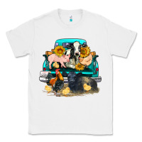 White farm truck farm animals Classic Tee - FaDigitalArtStudio