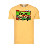 Vintage Mustard soccer granny with leopard Vintage Tee - Zillion Design Studio