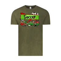 Vintage Olive soccer granny with leopard Vintage Tee - Zillion Design Studio