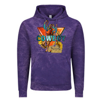 Cloud Purple hey cowboy with sunflowers Vintage Hoodie - texasbilliewilder