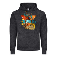 Vintage Black hey cowboy with sunflowers Vintage Hoodie - texasbilliewilder
