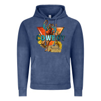 Vintage Denim hey cowboy with sunflowers Vintage Hoodie - texasbilliewilder