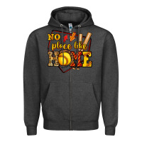 Charcoal Heather no place like home softball Zipper Hoodie - Jasminsmagicworld