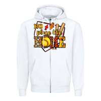 White no place like home softball Zipper Hoodie - Jasminsmagicworld