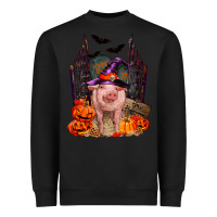 Black Pig halloween Heavyweight Sweatshirt - RanaPortraitStore