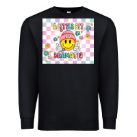Black a little bit dramatic retro Premium Sweatshirt - MaliasSmallBusiness