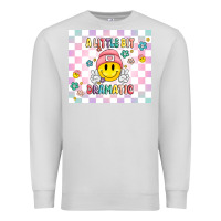 Dove Grey a little bit dramatic retro Premium Sweatshirt - MaliasSmallBusiness