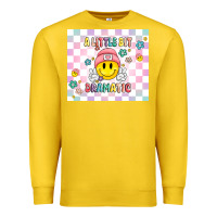 Lemon a little bit dramatic retro Premium Sweatshirt - MaliasSmallBusiness