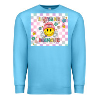 Ocean Blue a little bit dramatic retro Premium Sweatshirt - MaliasSmallBusiness