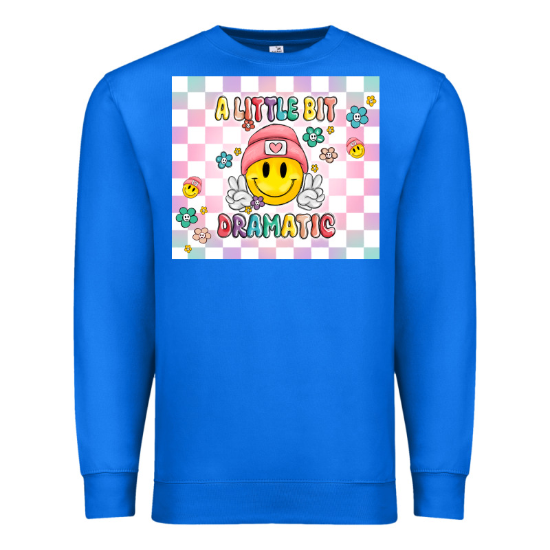 A Little Bit Dramatic Retro Premium Sweatshirt by MaliasSmallBusiness | Teevron