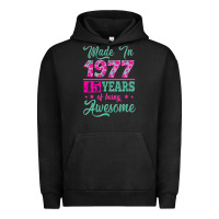 Pigment Black made in 1977, 45 years of being awesome Urban Hoodie - Jasminsmagicworld