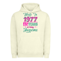 Pigment Pistachio made in 1977, 45 years of being awesome Urban Hoodie - Jasminsmagicworld
