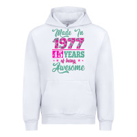 White made in 1977, 45 years of being awesome Urban Hoodie - Jasminsmagicworld