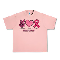 Salmon breast cancer peace love cure Urban Heavy Tee - RanaPortraitStore