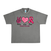 Tornado breast cancer peace love cure Urban Heavy Tee - RanaPortraitStore