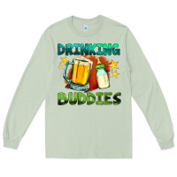 Matcha drinking buddies with baby bottle and beer Long Sleeve Tee - HRA Design Shop