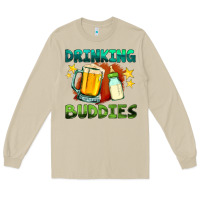 Mushroom drinking buddies with baby bottle and beer Long Sleeve Tee - HRA Design Shop