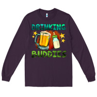 Plum drinking buddies with baby bottle and beer Long Sleeve Tee - HRA Design Shop