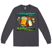 Smoke drinking buddies with baby bottle and beer Long Sleeve Tee - HRA Design Shop