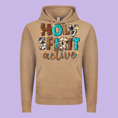 Holy Spirit Active Vintage Hoodie Designed By Texasbilliewilder
