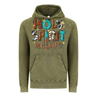 Vintage Olive holy spirit active Vintage Hoodie - texasbilliewilder