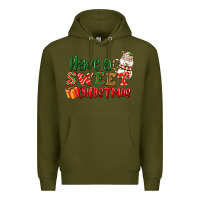 Army Green Have a sweet Christmas Premium Hoodie - NancyCooperArtShop