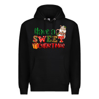 Black Have a sweet Christmas Premium Hoodie - NancyCooperArtShop