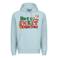 Blue Mist Have a sweet Christmas Premium Hoodie - NancyCooperArtShop
