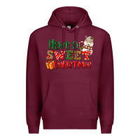 Burgundy Have a sweet Christmas Premium Hoodie - NancyCooperArtShop