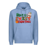 Colony Blue Have a sweet Christmas Premium Hoodie - NancyCooperArtShop