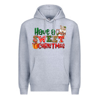 Heather Grey Have a sweet Christmas Premium Hoodie - NancyCooperArtShop
