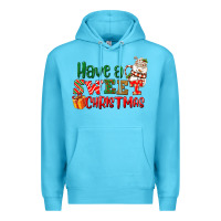 Ocean Blue Have a sweet Christmas Premium Hoodie - NancyCooperArtShop