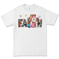 White faith cross Premium Tee - Artiststas