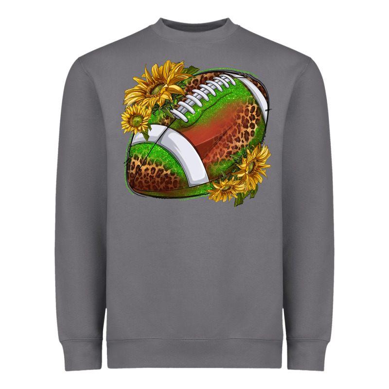 Footballwithsunflowers Heavyweight Sweatshirt by texasbilliewilder | Teevron
