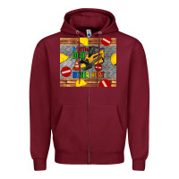 Burgundy skidsteer tumbler Zipper Hoodie - Artiststas