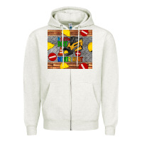 Oatmeal Heather skidsteer tumbler Zipper Hoodie - Artiststas