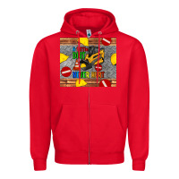 Red skidsteer tumbler Zipper Hoodie - Artiststas
