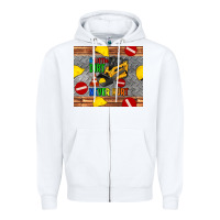 White skidsteer tumbler Zipper Hoodie - Artiststas
