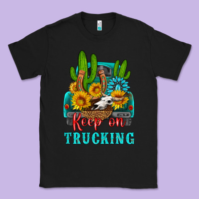Keep On Trucking With Western Truck Classic Tee Designed By Hra Design Shop