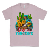 Lilac keep on trucking with western truck Classic Tee - HRA Design Shop