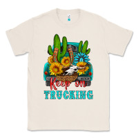 Natural keep on trucking with western truck Classic Tee - HRA Design Shop