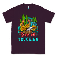 Plum keep on trucking with western truck Classic Tee - HRA Design Shop