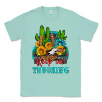 Seafoam keep on trucking with western truck Classic Tee - HRA Design Shop