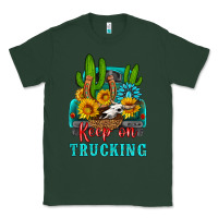 Sports Green keep on trucking with western truck Classic Tee - HRA Design Shop