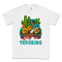 White keep on trucking with western truck Classic Tee - HRA Design Shop