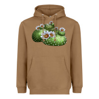 Toasted Coconut blossfeldia cactus Heavyweight Hoodie - LillyAllenDesigns