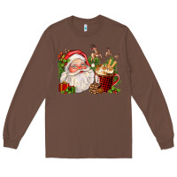 Chestnut santa and hot cocoa cup Long Sleeve Tee - FaDigitalArtStudio