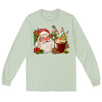 Matcha santa and hot cocoa cup Long Sleeve Tee - FaDigitalArtStudio